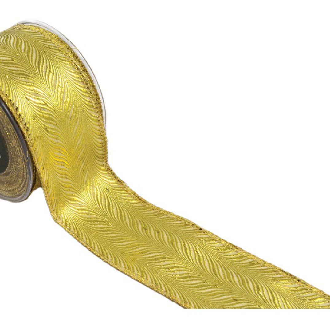 Ribbon 9mt, 67mm Embossed Gold *ETA Nov image 0